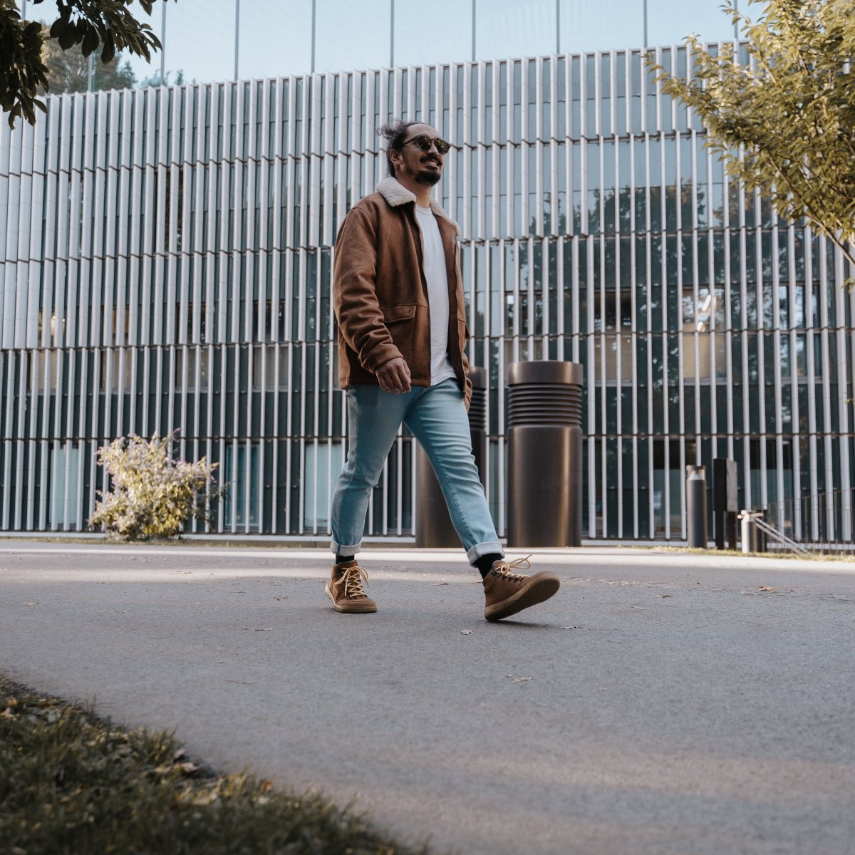 Barefoot tenisky Barebarics Element - Walnut Brown.