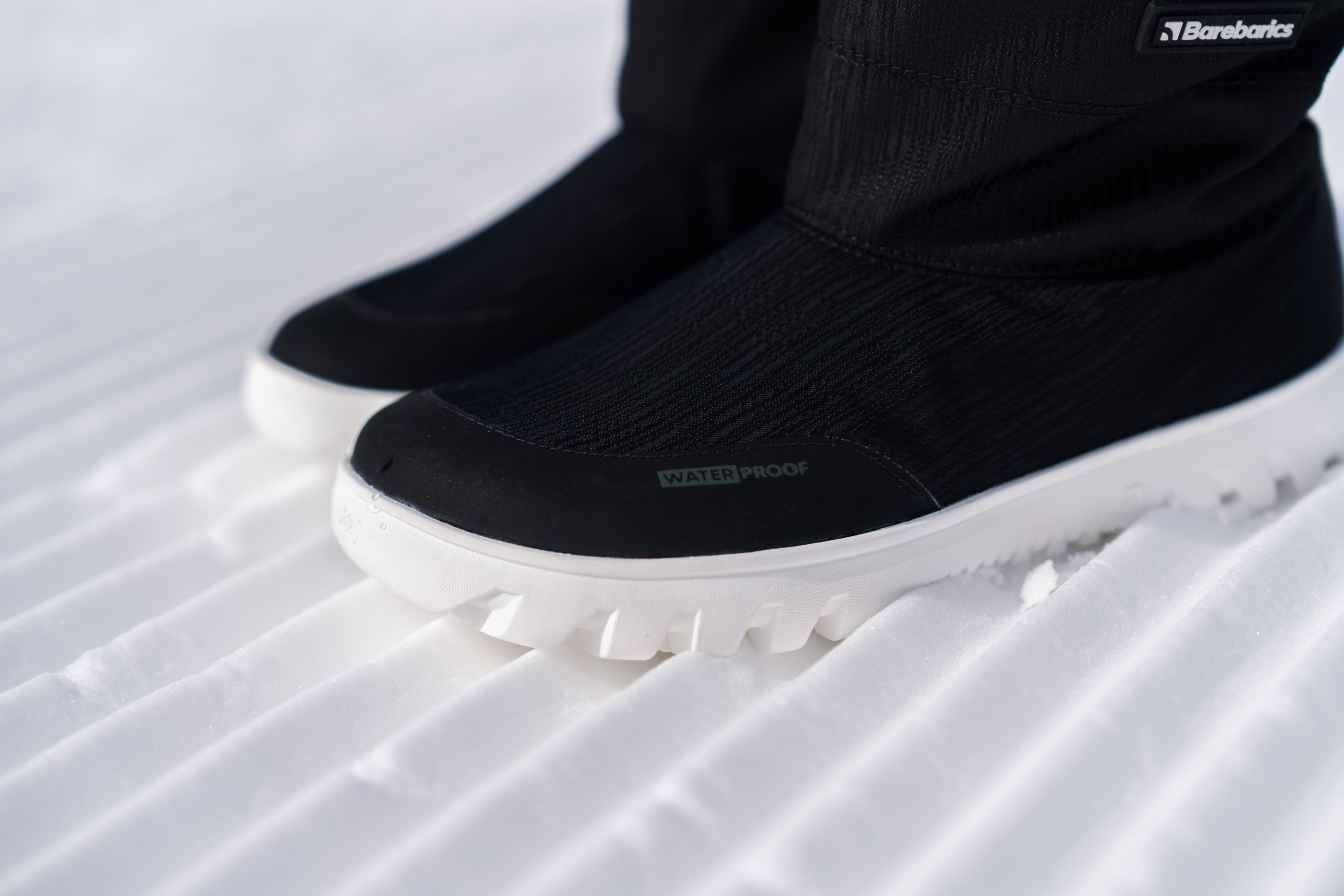 Zimné barefoot topánky Barebarics PolarStride - Black.